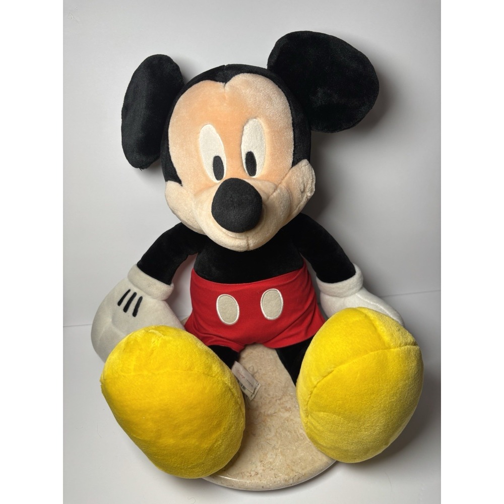 Disney‎ Store  Mickey Mouse Plush Stuffed Animal 22"Clean